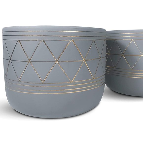 NIB Set of  Ceramic Planter 5.5" - Picture 2 of 8